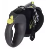 flexi Giant L correa extensible para perros, cinta de 8 m, negro/amarillo