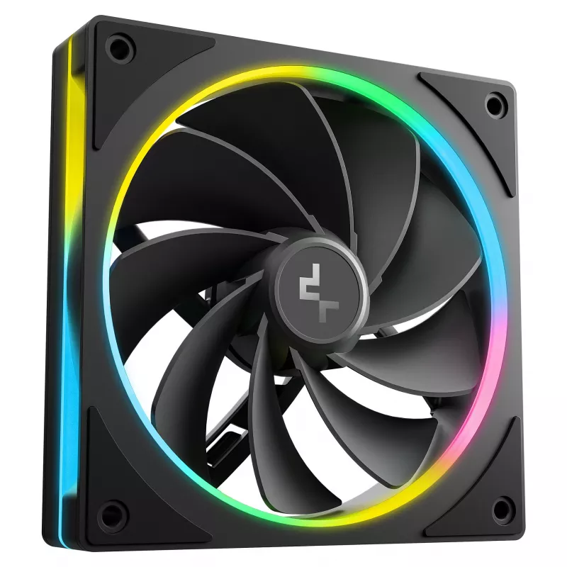 Caja de PC de sobremesa DeepCool CL6600 Negra — compatible con fuentes ATX/PS2/SFX/SFX-L, ventilador frontal de 140 mm, superior/trasero de 120/140 mm, unidades de 2,5/3,5