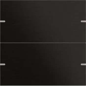 Set de teclas Gira 2 módulos pulsador 4 TS4 aluminio negro 5022126 (5022126)