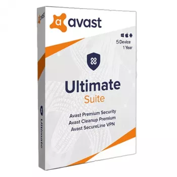 Avast Ultimate Clave de licencia – 5 dispositivos, 1 año (Global)