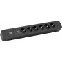 Cable alargador de corriente Bachmann Primo 2 2m 6 tomas AC Negro