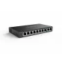 Switch PoE de red Reolink RLA-PS1 — 8 puertos PoE, presupuesto total 150W, IEEE 802.3af/at, 2x uplink Gigabit