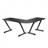 Huzaro Hero 7.0 escritorio gaming de esquina para ordenador, rectangular, fibra de carbono, aluminio, 154×48×72,5 cm, negro