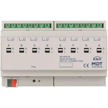 MDT AKI-0816.04 actuador de conmutación 8 canales, 8TE, REG (AKI-0816.04)