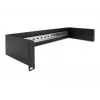 Delock 66884 Panel de carril DIN de 19 pulgadas, 2U, negro
