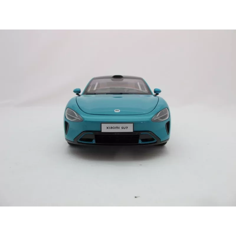 Xiaomi SU7 coche en miniatura de fundición a presión 1:18, Aqua Blue
