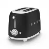 Tostadora Smeg 50's Style TSF01BLMEU 2 rebanadas Negro Acero inoxidable