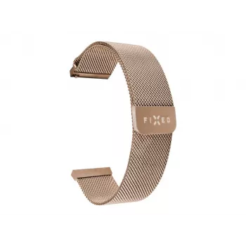 Correa de malla de acero inoxidable FIXED FIXMEST-20MM-RG 20 mm cierre rápido, Oro rosa