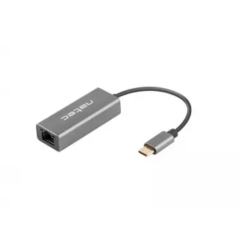Hub Ethernet NATEC Cricket USB 3.2 Gen 1 Type-C Gris 1000 Mbit/s