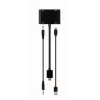 Gembird A-HDMIM-HDMIFVGAF-01 adaptador HDMI macho a HDMI hembra + VGA hembra con audio y puerto de alimentación