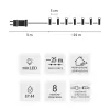 Guirnalda de luces LED Extralink 500 LEDs multicolor, 25 m, interior/exterior, modelo EX.73318