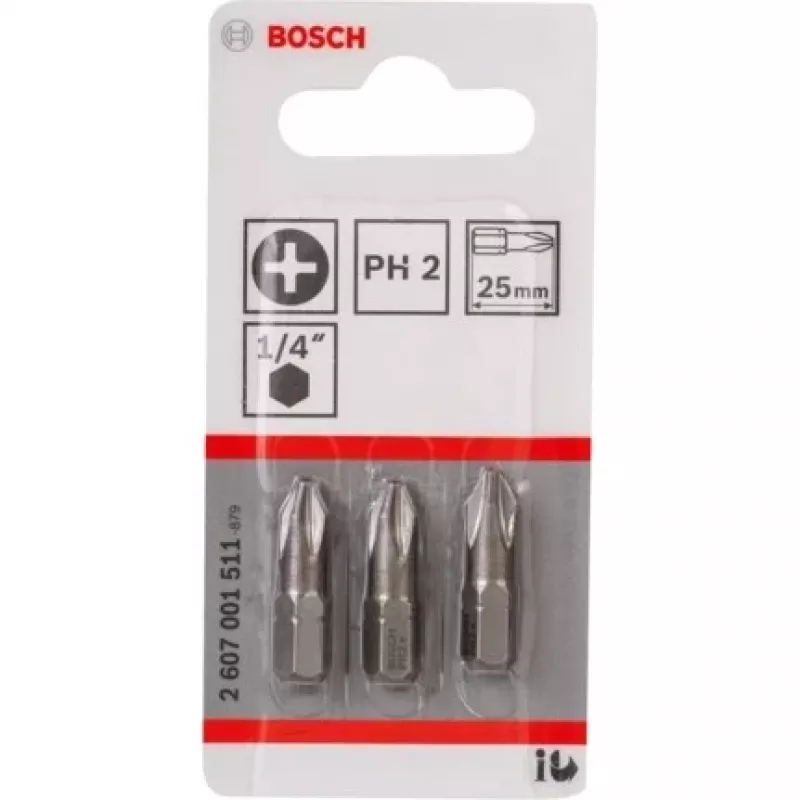 Puntas de destornillador Bosch 2 607 001 511 3 uds.