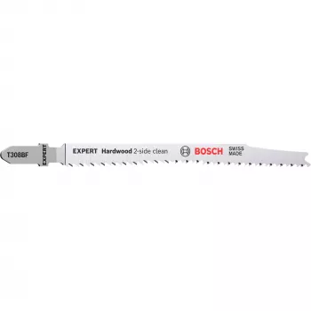 Bosch EXPERT ‘HARDWOOD 2-SIDE CLEAN’ T308 BF Hoja de sierra de calar bimetal 5 uds.