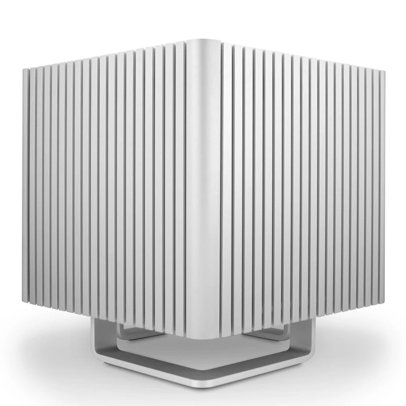 Caja cubo sin ventilador Streacom DB4 + fuente de alimentación Nano 120 W - plateado