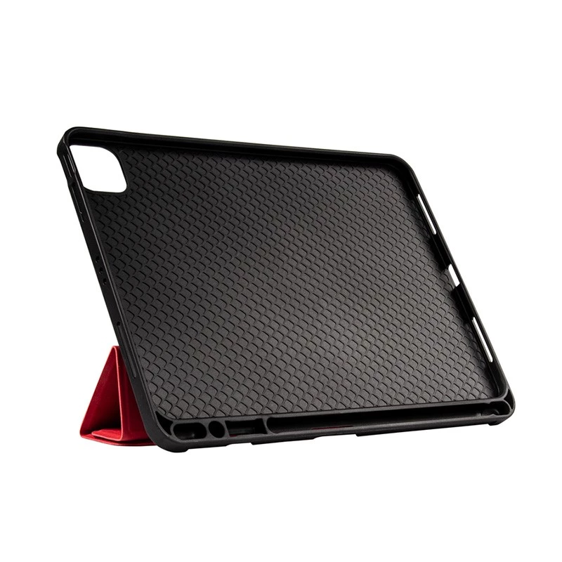 Crong FlexFolio CRG-FXF-IPD112-RED funda tipo folio para iPad Air 11 M3 (2025)/M2 (2024), iPad Air 10.9 (5-4 gen.), iPad Pro 11 (2022-2021), 27,7 cm (10,9″), con soporte para Apple Pencil, roja
