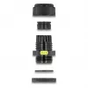 Prensaestopas M12 DELOCK con ventilación IP68, plástico, negro, 2 uds.