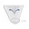 Funda trenzada DeLOCK 20815 10 m x 19 mm blanca