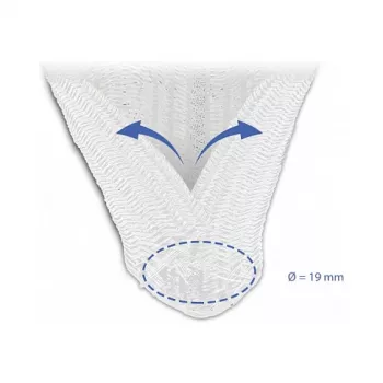 Funda trenzada DeLOCK 20815 10 m x 19 mm blanca