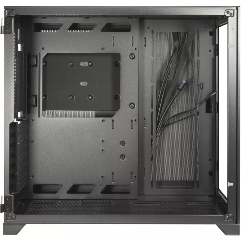 Caja de PC gaming C-703 Vision ATX, cristal templado, negro