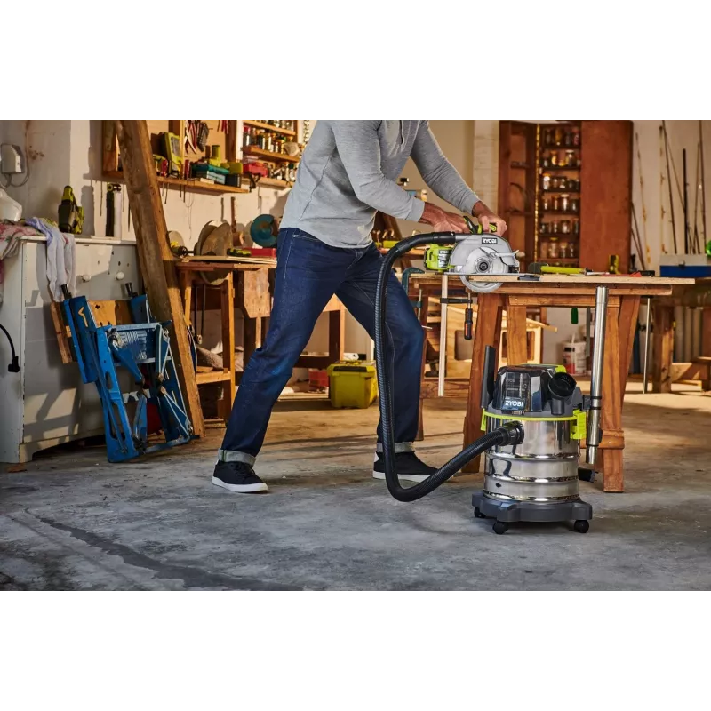 Aspirador RYOBI R18WDV-0 18V One+ negro, verde