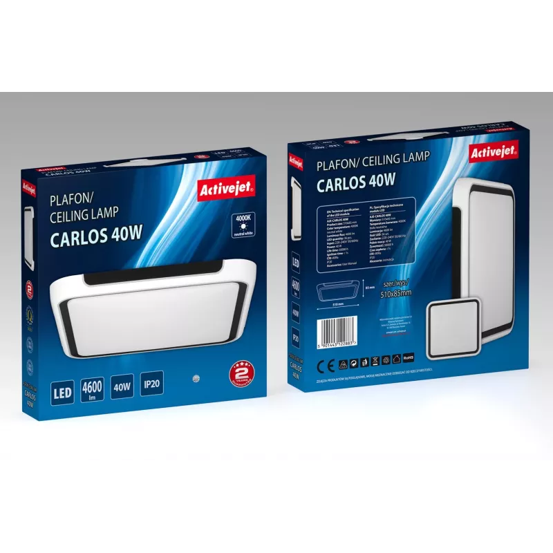 Plafón LED Activejet AJE-CARLOS 40W