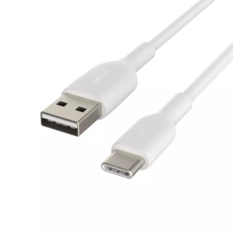 Cable USB Belkin CAB001BT2MWH 2 m USB-A a USB-C blanco