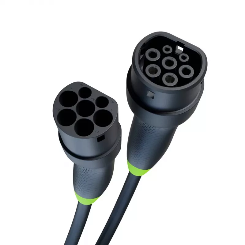 Cable de carga Green Cell EVKABGC03 — Tipo 2, 5 m, 11 kW, para vehículos eléctricos
