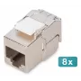 Módulo keystone compacto Digitus CAT 6A apantallado montaje sin herramientas conexión 8 uds.