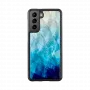 Funda protectora iKins para Samsung Galaxy S21 en Blue Lake negra