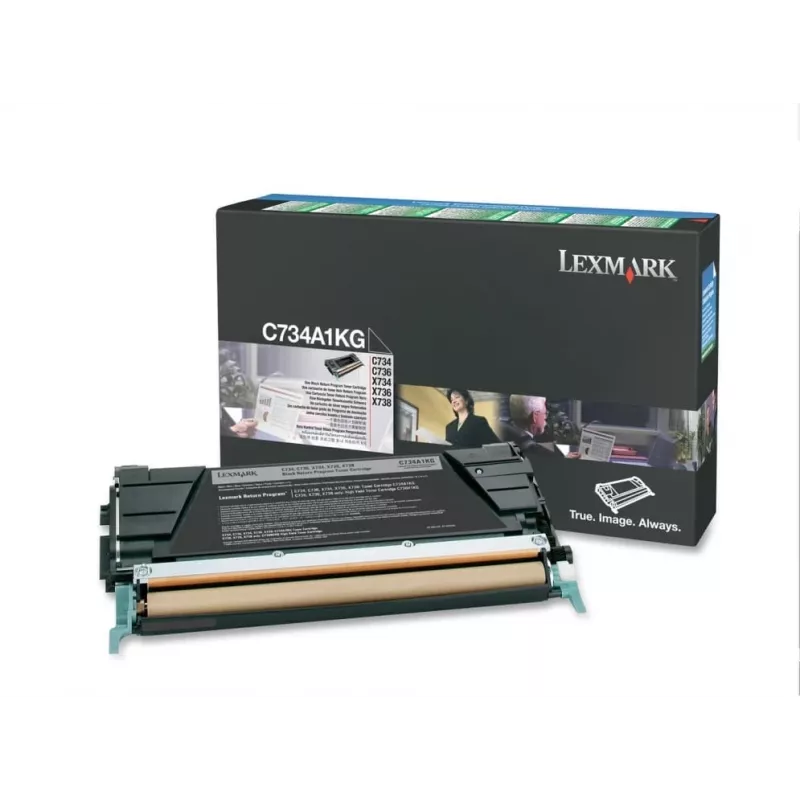 Lexmark - tóner - 1 x negro - 8000 páginas - LRP / LCCP (0C734A1KG)