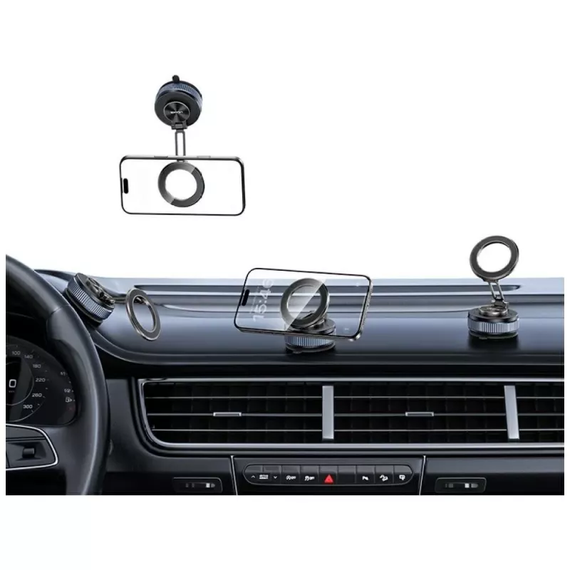 Soporte para móvil USAMS ZJ084 magnetic tarnish — soporte magnético para coche/mesa para smartphones