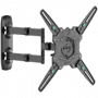Soporte de pared con inclinación y giro ONKRON para televisores de 32-65 pulgadas, máx. 41 kg, con rotación, negro M4R