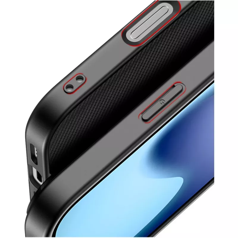 Funda protectora Nevox StyleShell NYLO para iPhone 17, 6,3 pulgadas, negra