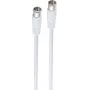 shiverpeaks BS80108-128-20 Cable coaxial, tipo F, blanco, 20 m