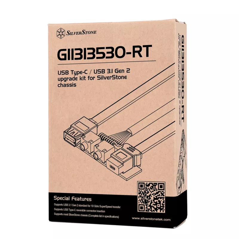 Kit de actualización SILVERSTONE SST-G11313530-RT — panel frontal USB Type-C (USB 3.1 Gen 2)