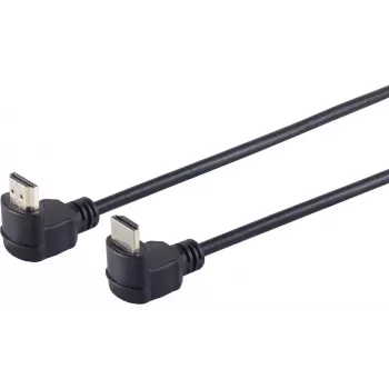 Cable de monitor ShiverPeaks HDMI tipo A a HDMI tipo A en ángulo 1,5 m