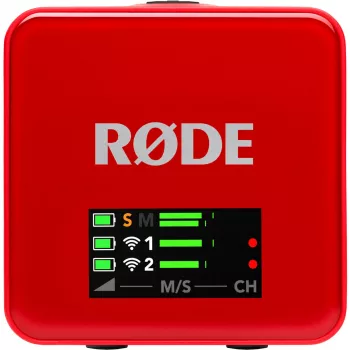 RØDE Wireless GO III Rojo - Sistema de micrófono inalámbrico (rojo)