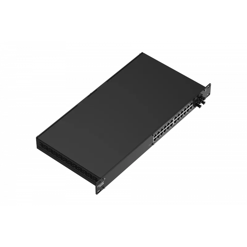 Teltonika SWM280 Switch gestionado industrial, 24x GLAN, 4x SFP, Switch PoE Falf 12x PoE+