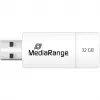MediaRange - Unidad flash USB - 32 GB - USB 2.0 - Blanco, Verde (MR973)