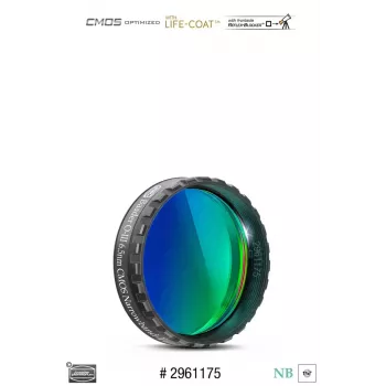 Filtro de banda estrecha Baader O-III 1,25 pulgadas, ancho de banda 6,5 nm para capturas CMOS