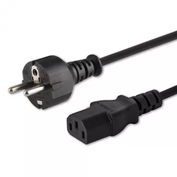 Cable de alimentación SAVIO CL-138 — IEC C13 a tipo E, 1,8 m, negro