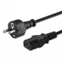 Cable de alimentación SAVIO CL-138 — IEC C13 a Type E, 1,8 m, negro