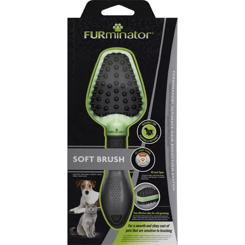 FURminator - Cepillo de doble cara para cachorros y gatitos