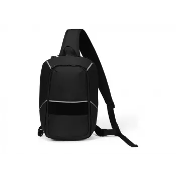 DICOTA Reflective bolso bandolera para tablet de hasta 12,9 pulgadas, 600D RPET, negro