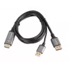 CABLE HDMI(M)->DISPLAYPORT(M) 1M 4K NEGRO LANBERG