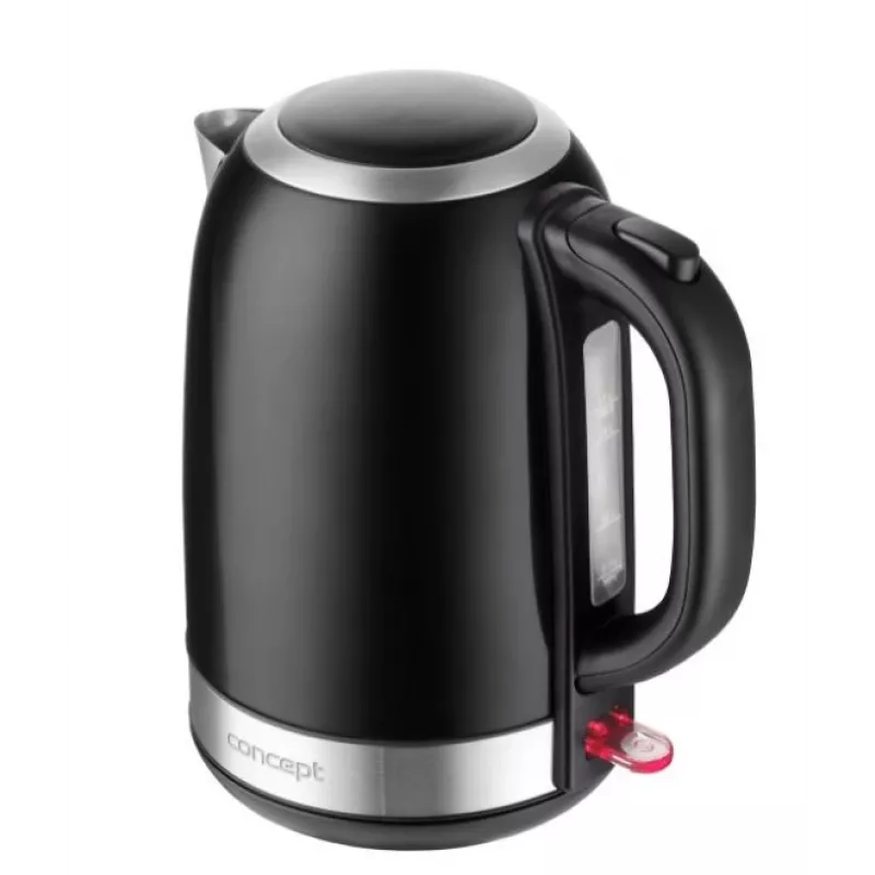 Hervidor de agua Concept Solution RK3245 — 1,7 l, 2200 W, acero inoxidable, Negro