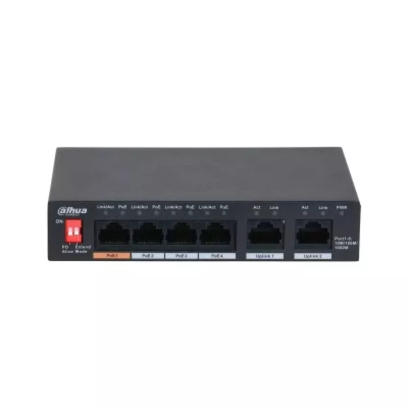 Dahua Technology PFS3006-4GT-60-V2 Gigabit Ethernet (10/100/1000) Power over Ethernet (PoE) negro