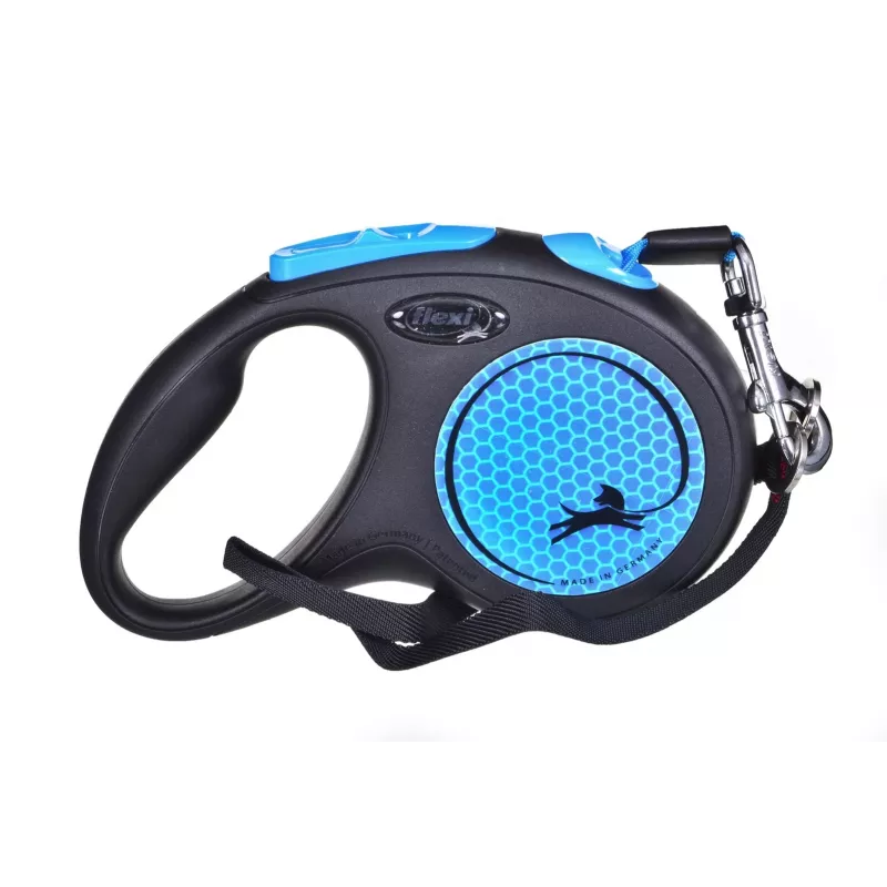 Correa para perros Flexi new Neon S 5 m con recogida automática