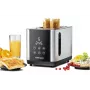 Tostadora Rommelsbacher TO850 2 rebanadas, 850 W, acero inoxidable/negro, ranuras XL