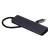 UNITEK uHUB Q4 hub USB Type-C 5000 Mbit/s gris